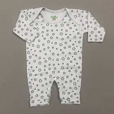Half Leg Romper - Star Design Bluish Grey Colour